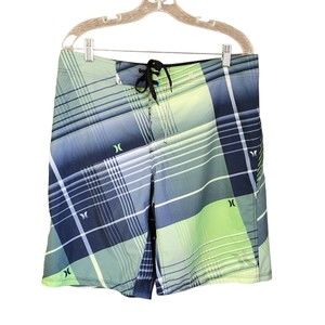 Hurley Size 34 Phantom Board Shorts Multicolored Drawstring Men's Swimming